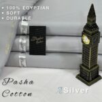 Pasha Premium Quality Soft Egyptian Cotton | Silver