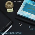 Elite Gold American Polo Cotton – Bin Faisal Men's Suit | Jet Black | APC-8