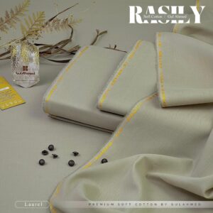 Gul Ahmed Rasily Soft Cotton – Unstitched Men's Suit | Laurel