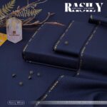 Gul Ahmed Rasily Soft Cotton – Unstitched Men's Suit | Navy Blue